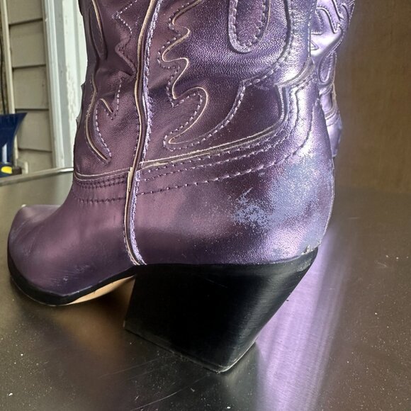 Women's Cowboy Boots -Purple - 7.5 W -  Cowboy Carter! - Picture 4 of 8